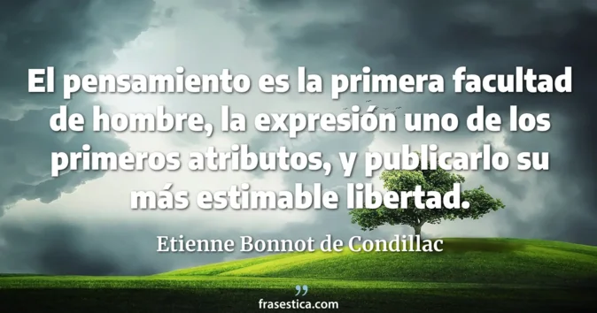 Cita de Etienne Bonnot de Condillac