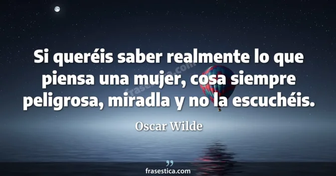 Cita de Oscar Wilde
