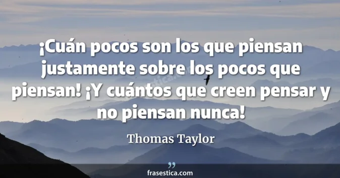 Cita de Thomas Taylor