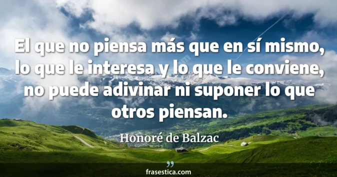 Cita de Honoré de Balzac