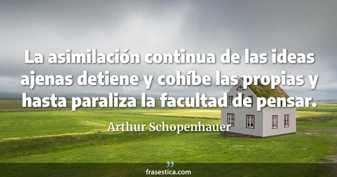 Cita de Arthur Schopenhauer