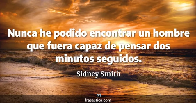 Cita de Sidney Smith