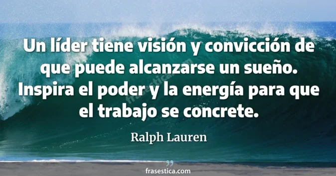 Cita de Ralph Lauren