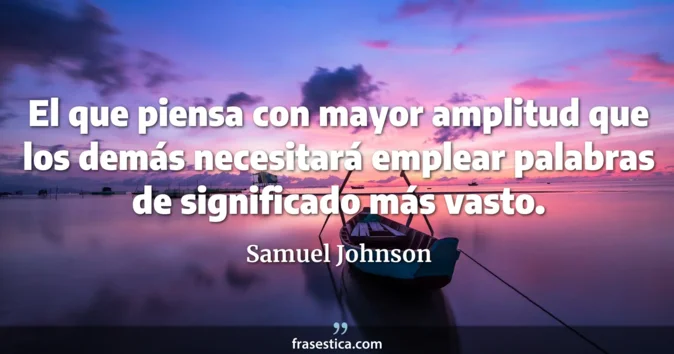 Cita de Samuel Johnson