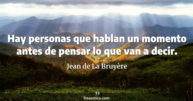 Cita de Jean de La Bruyère