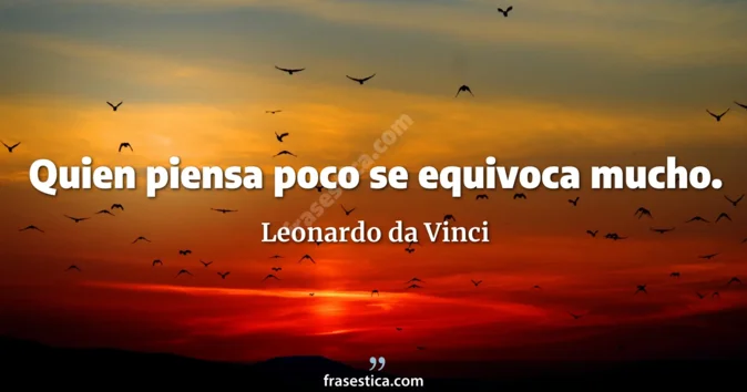 Cita de Leonardo da Vinci