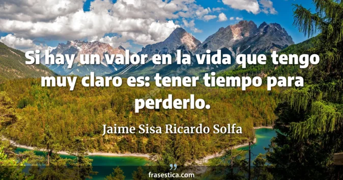Cita de Jaime Sisa Ricardo Solfa