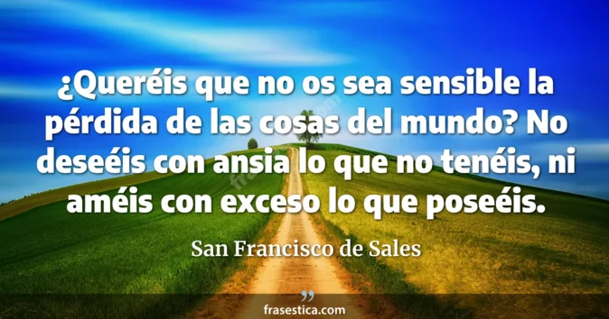 Cita de San Francisco de Sales