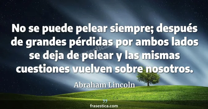 Cita de Abraham Lincoln
