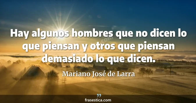 Cita de Mariano José de Larra