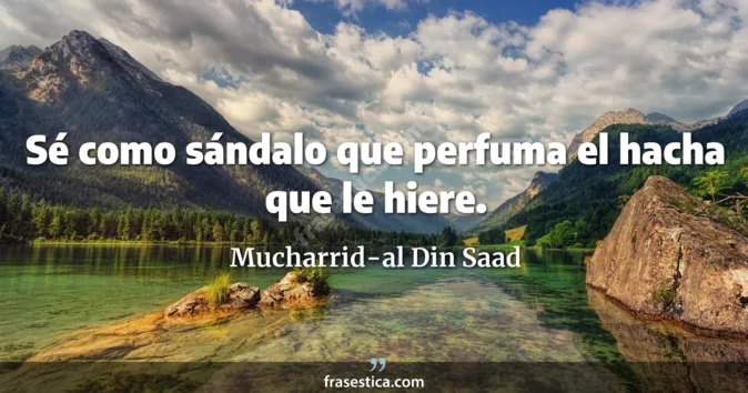 Cita de Mucharrid-al Din Saad