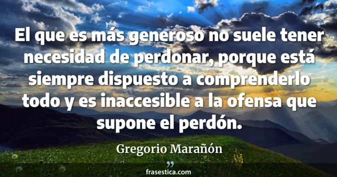 Cita de Gregorio Marañón