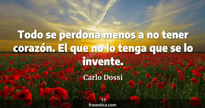 Cita de Carlo Dossi
