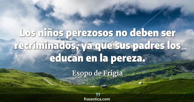 Cita de Esopo de Frigia