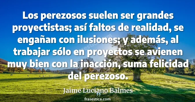 Cita de Jaime Luciano Balmes