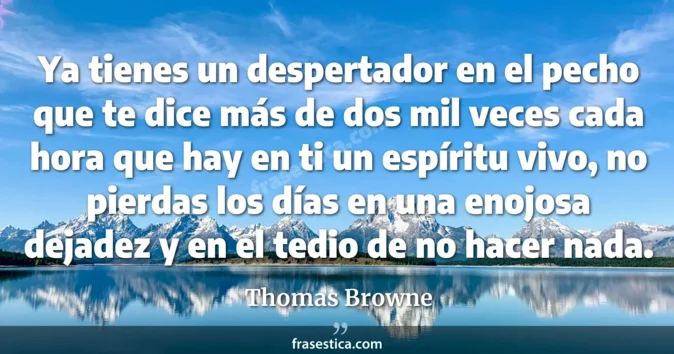 Cita de Thomas Browne