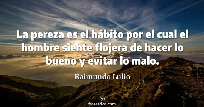 Cita de Raimundo Lulio