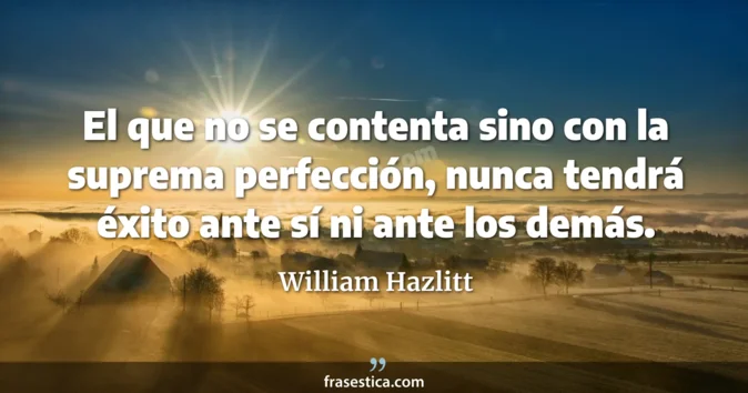 Cita de William Hazlitt