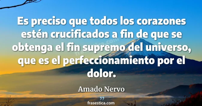 Cita de Amado Nervo
