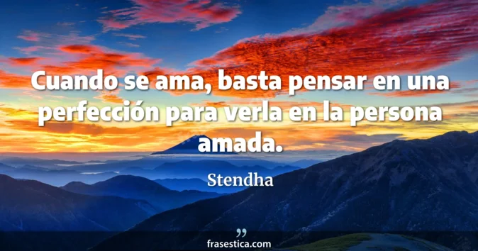 Cita de Stendha