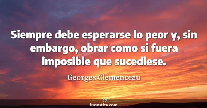 Cita de Georges Clemenceau