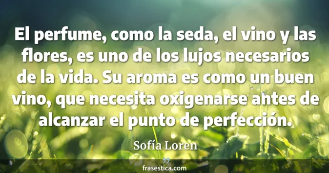 Cita de Sofía Loren