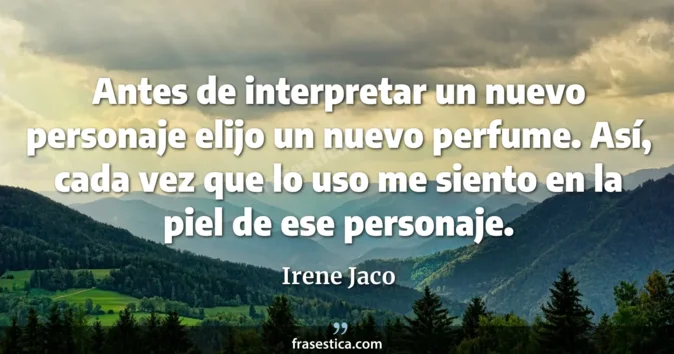 Cita de Irene Jaco