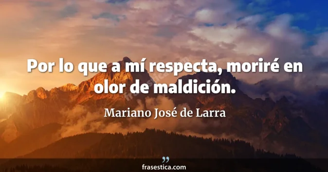 Cita de Mariano José de Larra