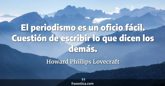 Cita de Howard Phillips Lovecraft