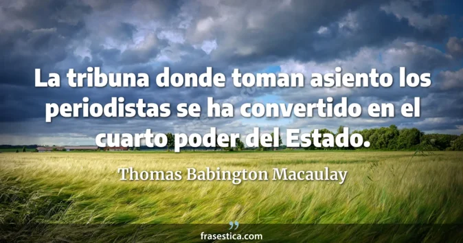 Cita de Thomas Babington Macaulay