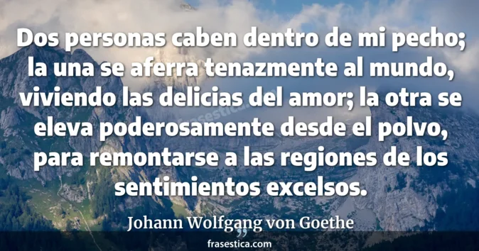 Cita de Johann Wolfgang von Goethe