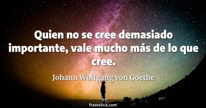 Cita de Johann Wolfgang von Goethe