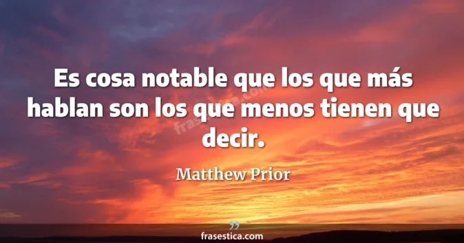 Cita de Matthew Prior
