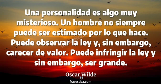Cita de Oscar Wilde