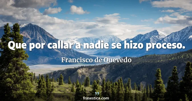 Cita de Francisco de Quevedo