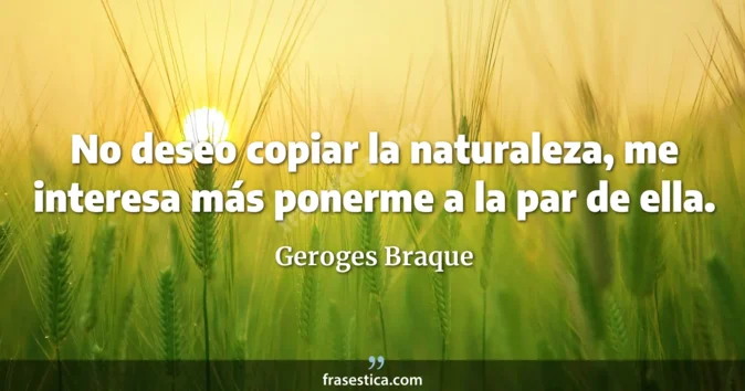 Cita de Geroges Braque