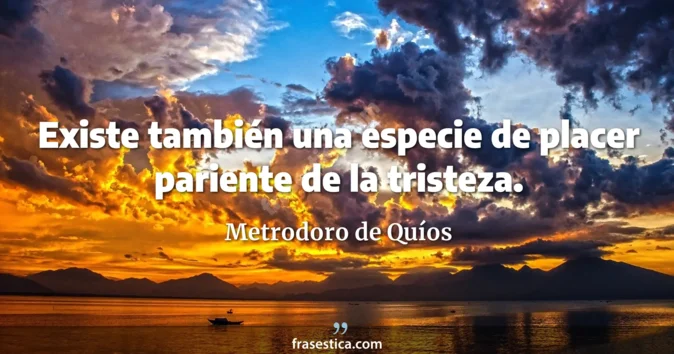 Cita de Metrodoro de Quíos