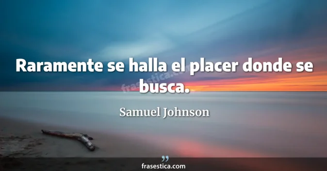 Cita de Samuel Johnson