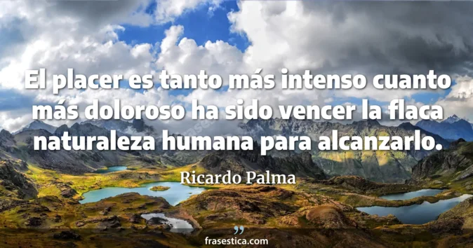 Cita de Ricardo Palma