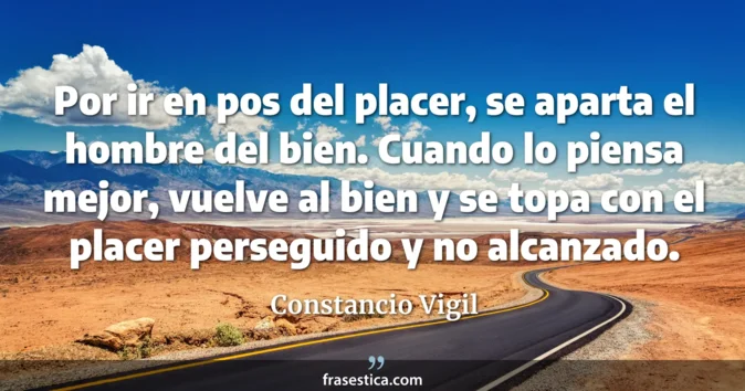 Cita de Constancio Vigil