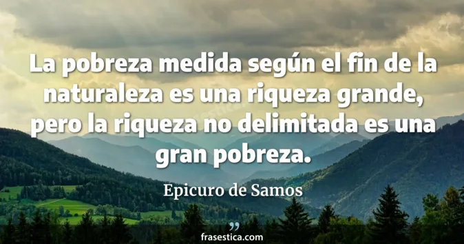 Cita de Epicuro de Samos
