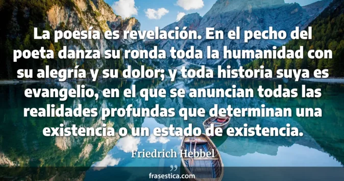 Cita de Friedrich Hebbel