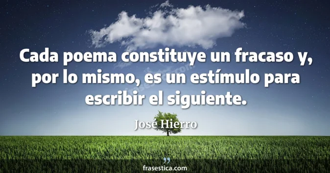 Cita de José Hierro
