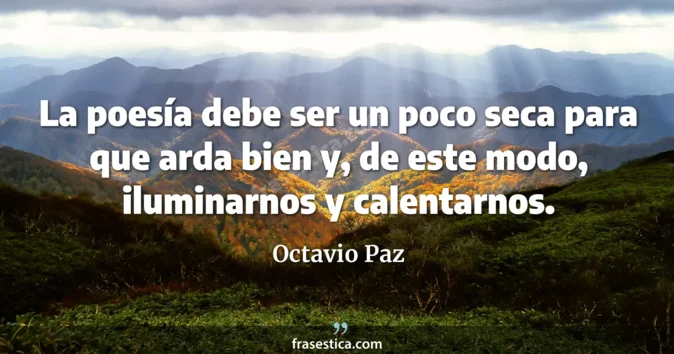 Cita de Octavio Paz