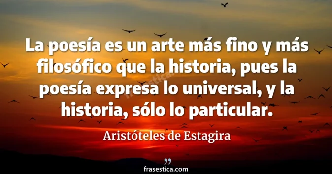 Cita de Aristóteles de Estagira