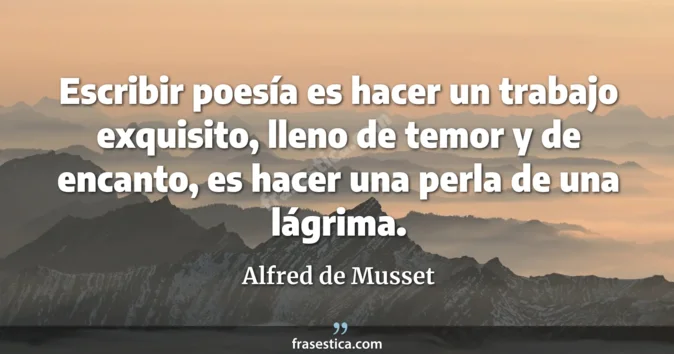 Cita de Alfred de Musset