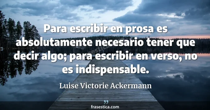 Cita de Luise Victorie Ackermann
