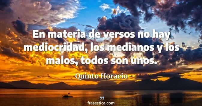 Cita de Quinto Horacio