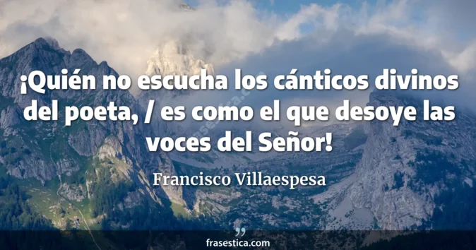 Cita de Francisco Villaespesa