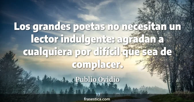 Cita de Publio Ovidio